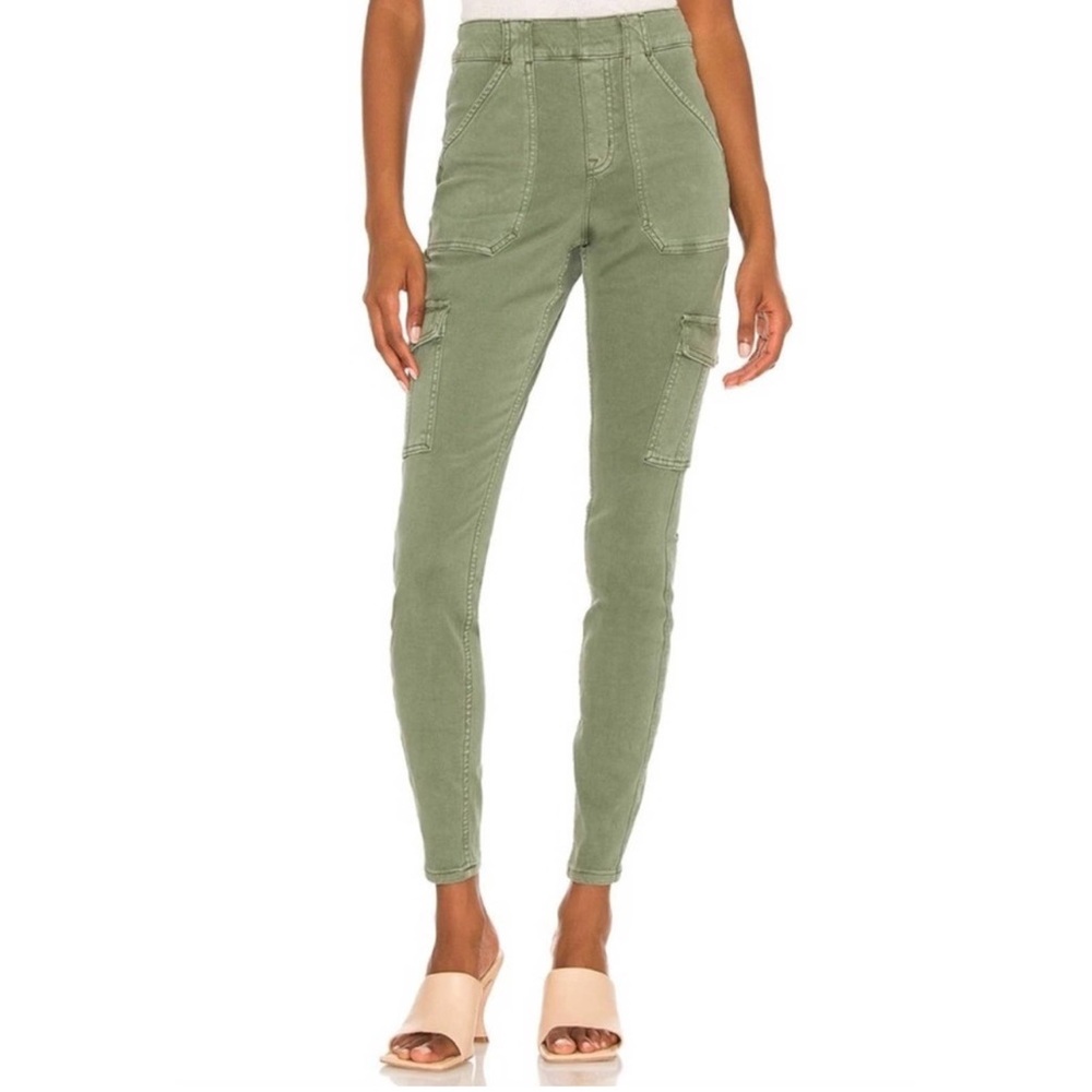 SPANX Olive Green Cargo Pants - Picture 2 of 10